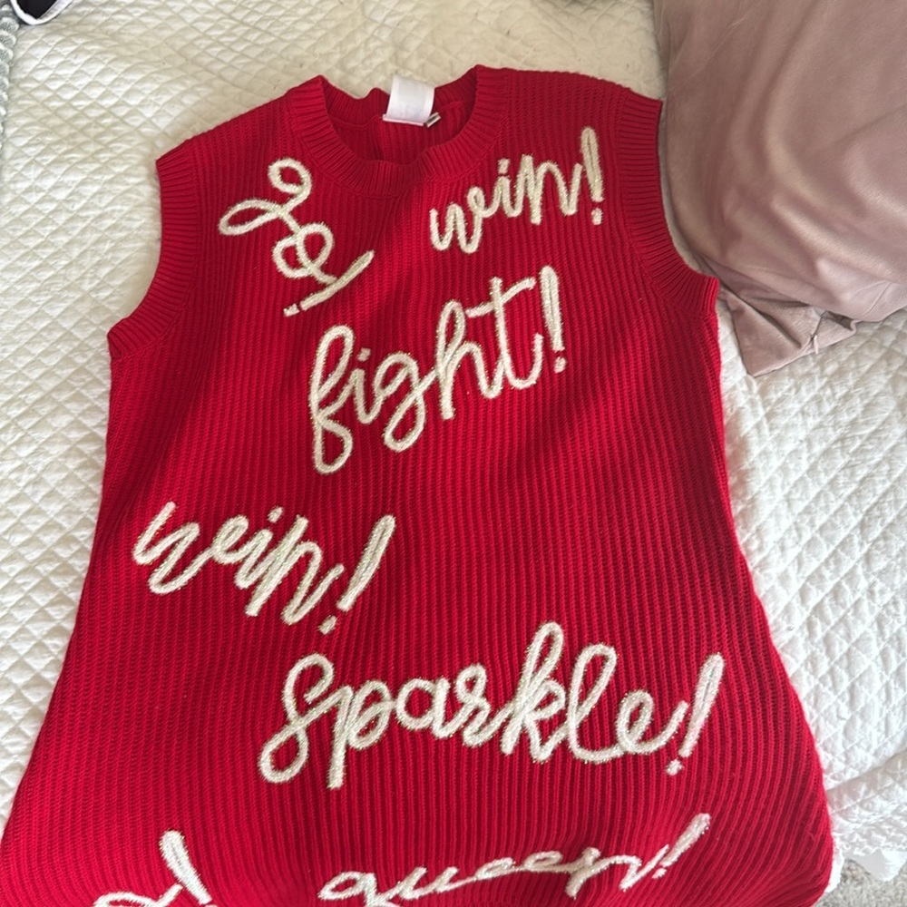 Queen of Sparkles Red Sleeveless Knit Dress